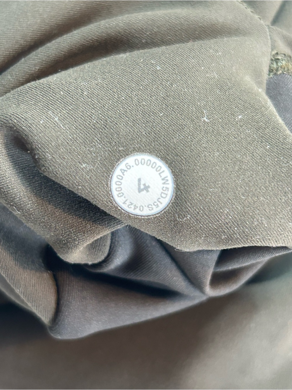Lululemon Fast and Free High-Rise Tights Pockets Dark Olive Green Pant - Picture 7 of 7